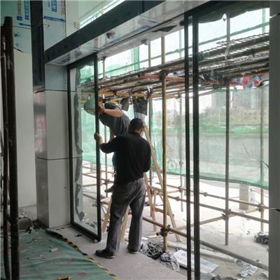 深圳公明新区本田4S店装置EVO视讯自动门项目